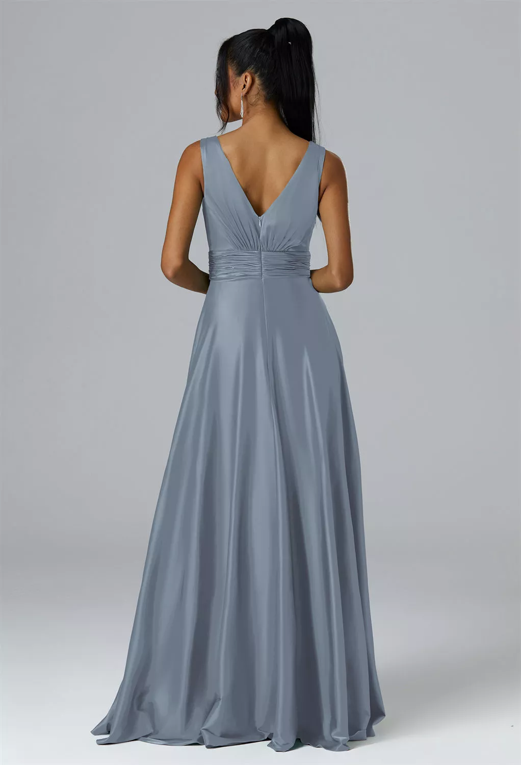 AW Rajmata Dusty Blue  Wedding Guest Dresses